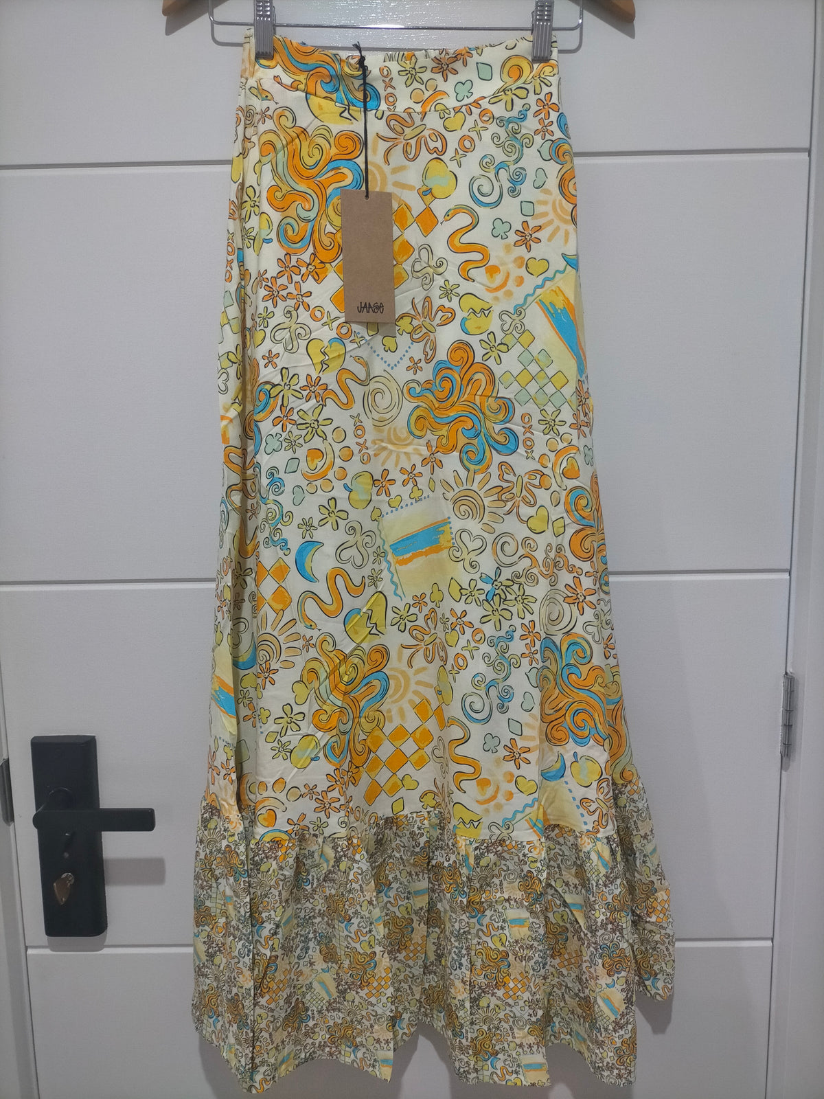 Holiday Maxi Skirt ~ Sonnie print