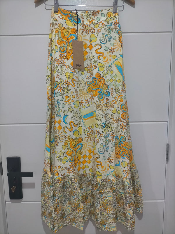 Holiday Maxi Skirt ~ Sonnie print