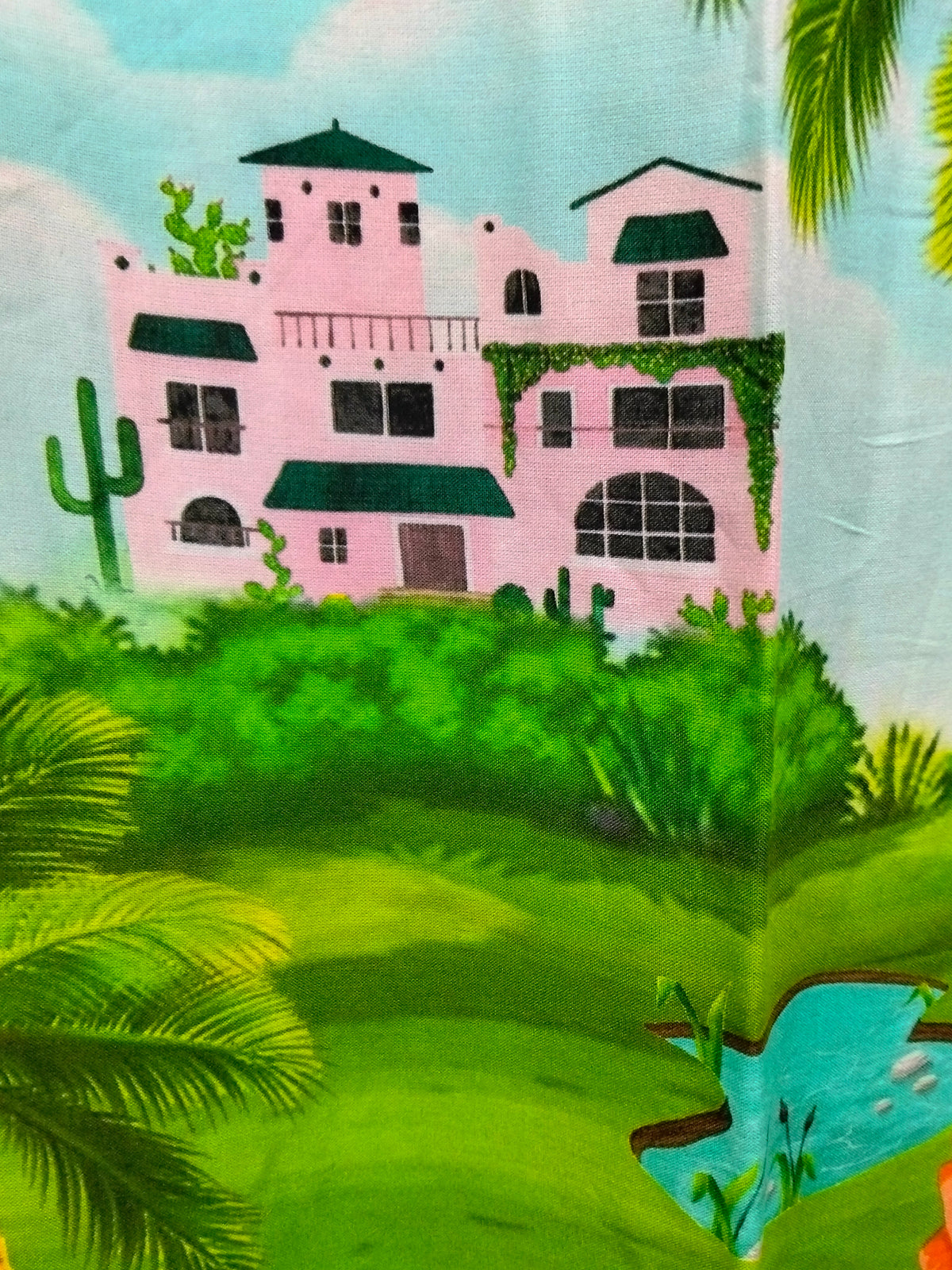 Barcelona Pant and Shirt Set ~ Paradiso Island print