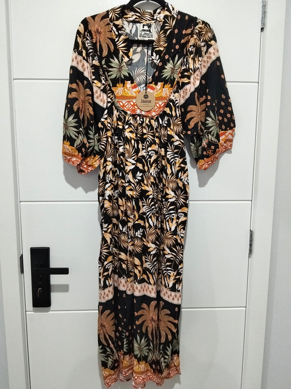 Boheme Midi Dress ~ Jardin Print