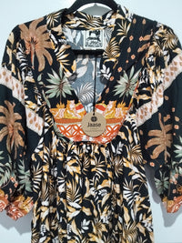 Boheme Midi Dress ~ Jardin Print