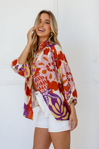 Oslo Blouse - Multi Floral