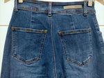 J-Lo Wide Leg Crop Jeans - Dark Blue