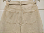 Indiana Stretch Wide Leg Belted Jean - Oatmeal