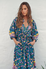 Jasmine Midi Dress Posy Print Kenzie Tenzie