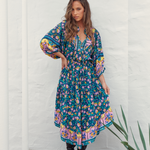 Jasmine Midi Dress Posy Print Kenzie Tenzie