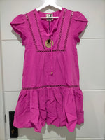 Jess Mini Dress Fuscia Print Kenzie Tenzie
