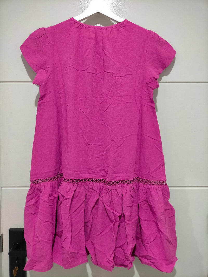Jess Mini Dress Fuscia Print Kenzie Tenzie