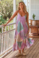 Kimi Maxi Dress Lavender Haze print Kenzie Tenzie