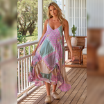 Kimi Maxi Dress Lavender Haze print Kenzie Tenzie