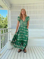Carmen Maxi Dress Kiva print
