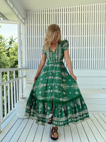 Carmen Maxi Dress Kiva print
