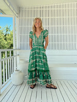 Carmen Maxi Dress Kiva print