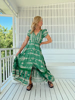 Carmen Maxi Dress Kiva print