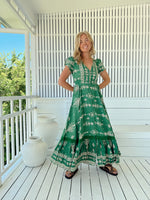 Carmen Maxi Dress Kiva print