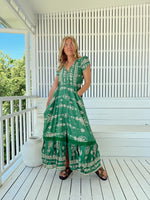 Carmen Maxi Dress Kiva print