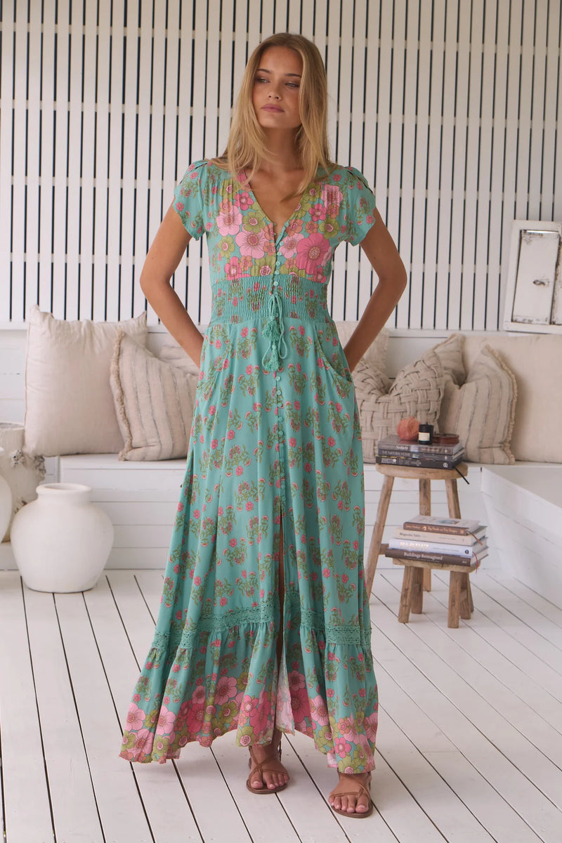 Romi Maxi Dress in Meadowland Print