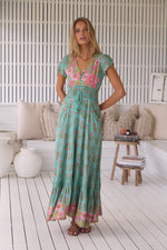 Romi Maxi Dress in Meadowland Print