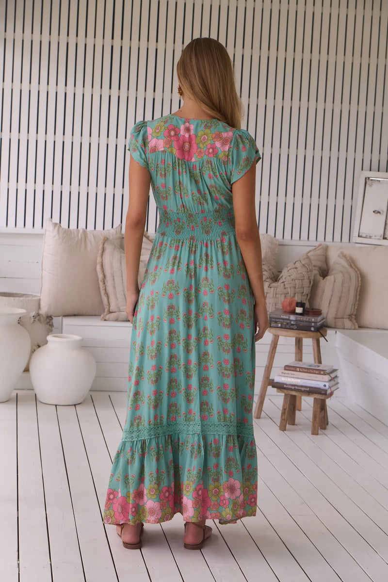 Romi Maxi Dress in Meadowland Print