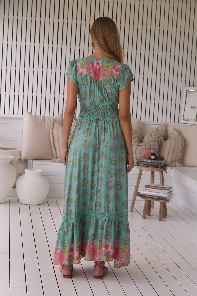 Romi Maxi Dress in Meadowland Print