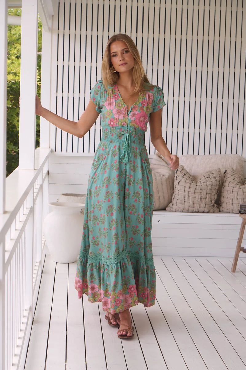 Romi Maxi Dress in Meadowland Print