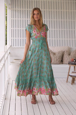 Romi Maxi Dress in Meadowland Print
