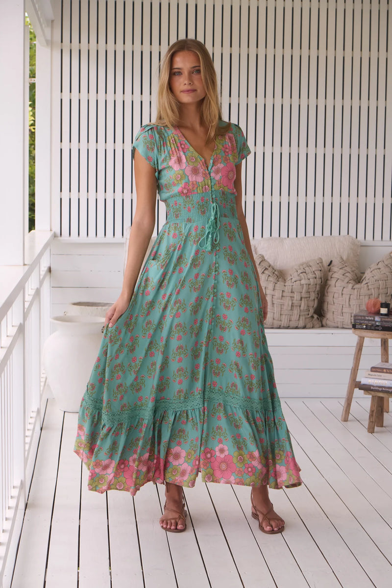 Romi Maxi Dress in Meadowland Print