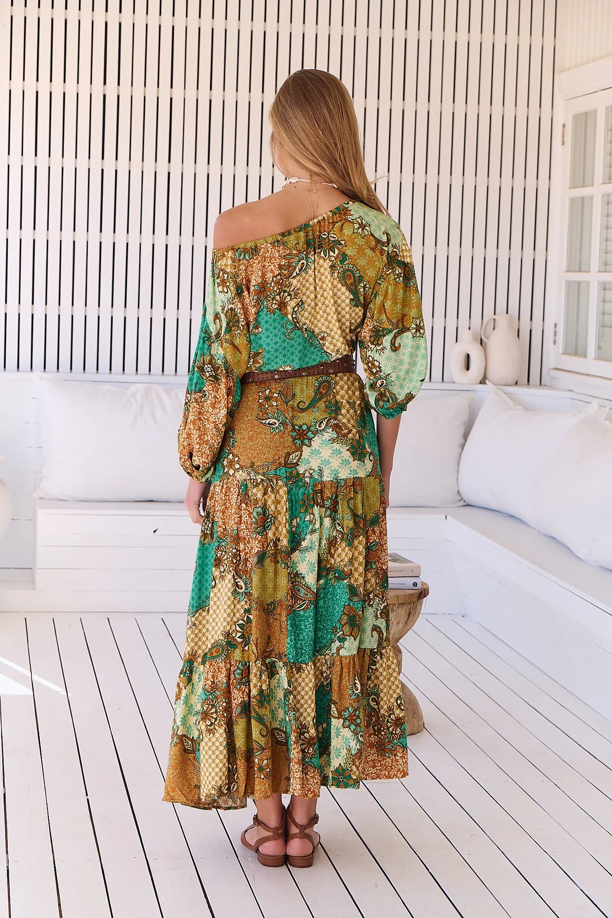 Ballet Maxi Dress Wanderlust print