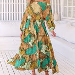 Ballet Maxi Dress Wanderlust print