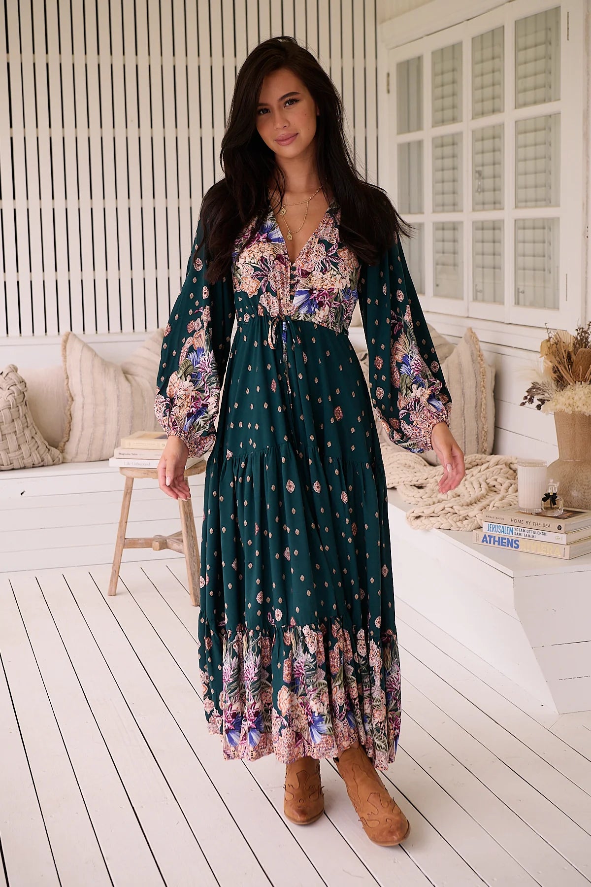 Teresa Maxi Dress ~ Estella Print