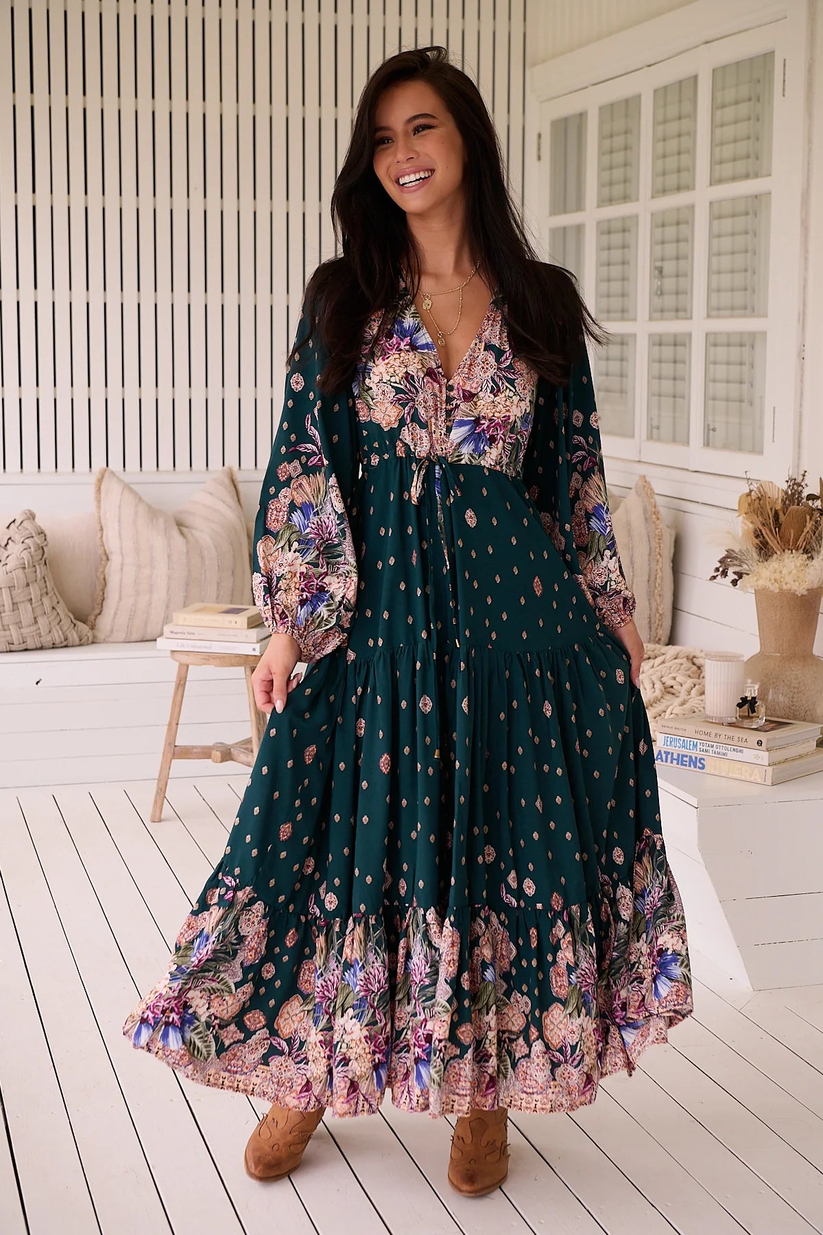 Teresa Maxi Dress ~ Estella Print