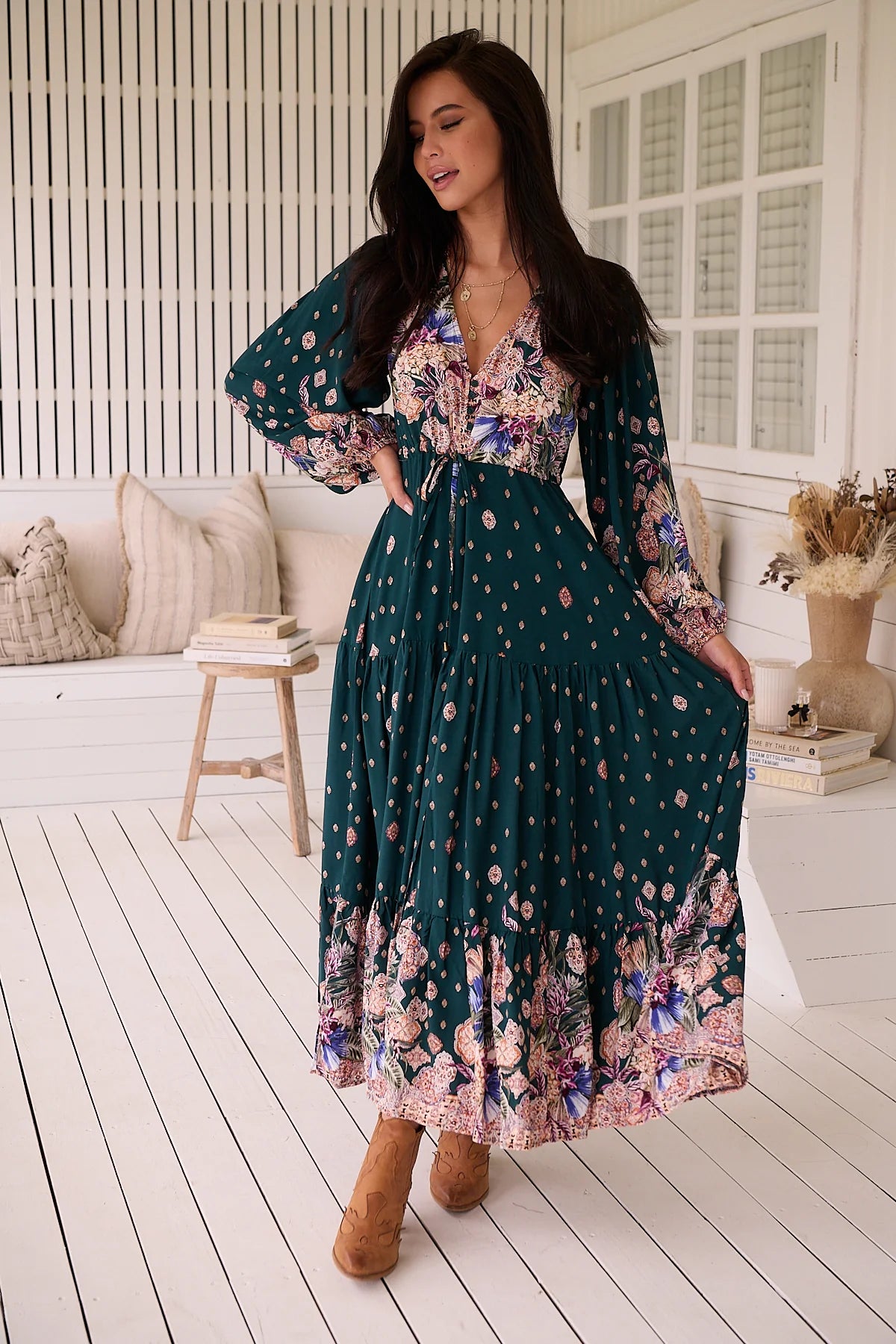 Teresa Maxi Dress ~ Estella Print