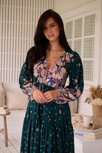 Teresa Maxi Dress ~ Estella Print