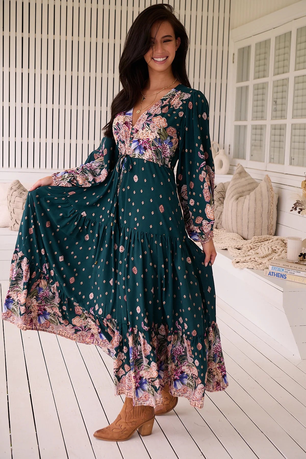 Teresa Maxi Dress ~ Estella Print
