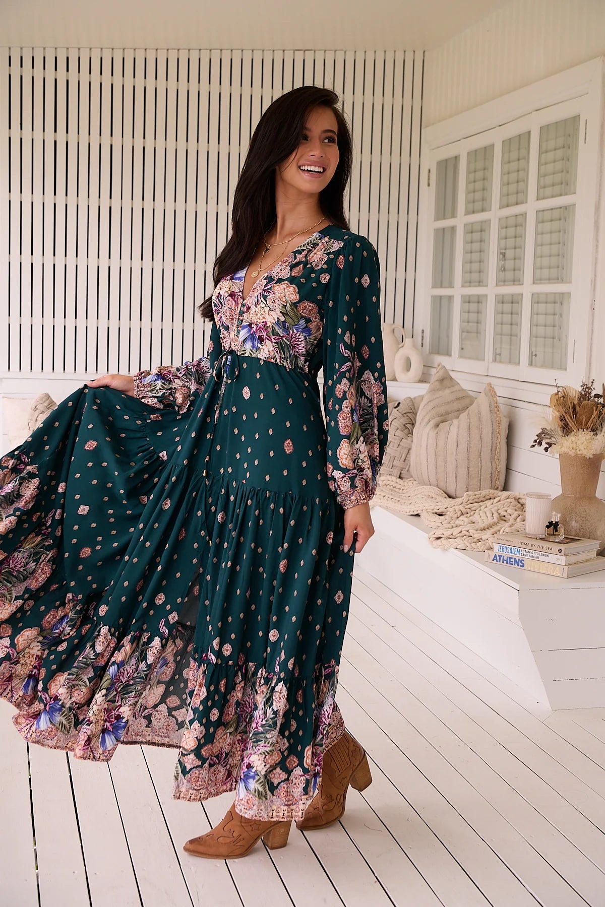 Teresa Maxi Dress ~ Estella Print