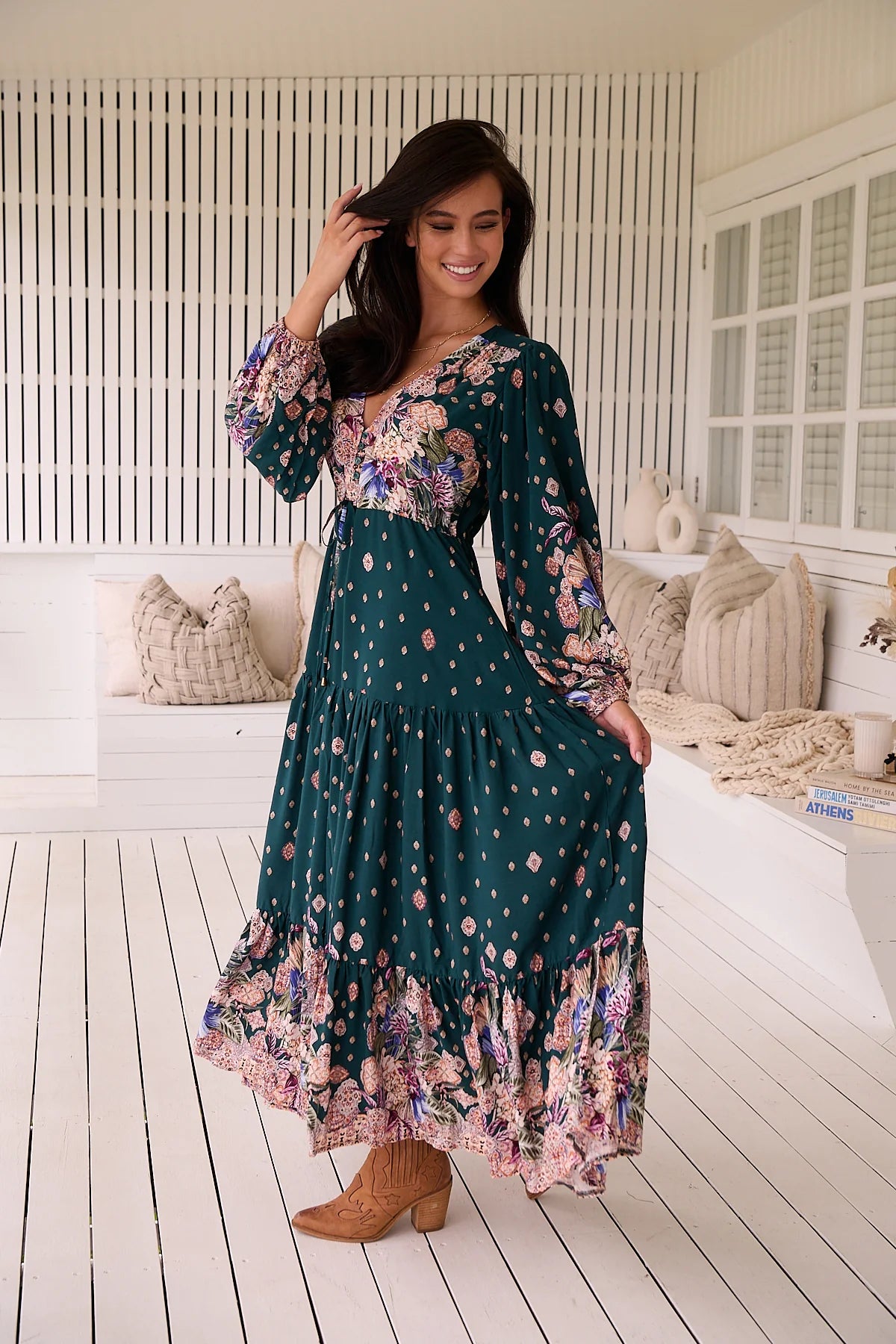 Teresa Maxi Dress ~ Estella Print