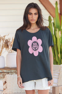 Vintage Tee ~ Here comes the Sun ~ Grey