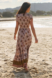 Carmen Maxi Dress ~ Wild Gypsy print