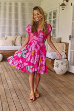 Lizzie Mini Dress Rosebud Print