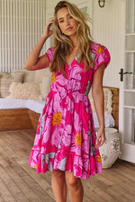 Lizzie Mini Dress Rosebud Print