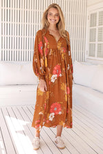 Tia Midi Dress Natalia Print