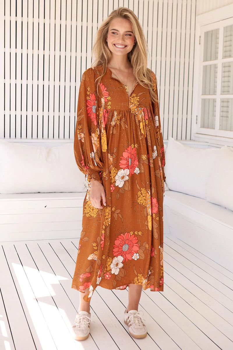 Tia Midi Dress Natalia Print