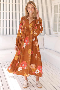 Tia Midi Dress Natalia Print