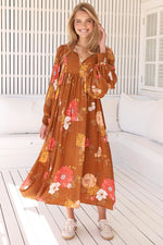 Tia Midi Dress Natalia Print