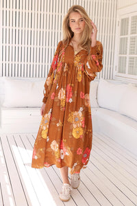 Tia Midi Dress Natalia Print
