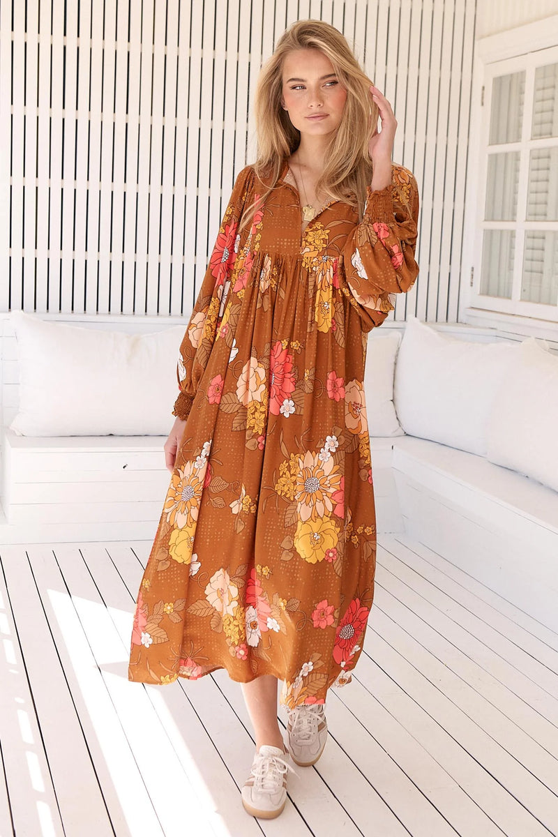 Tia Midi Dress Natalia Print