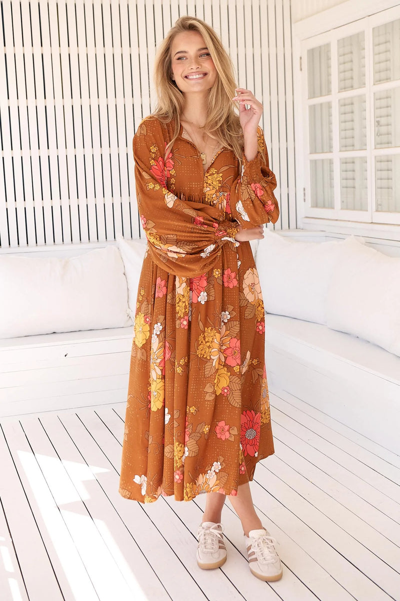 Tia Midi Dress Natalia Print