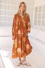 Tia Midi Dress Natalia Print