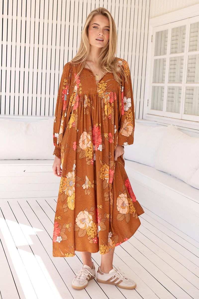 Tia Midi Dress Natalia Print