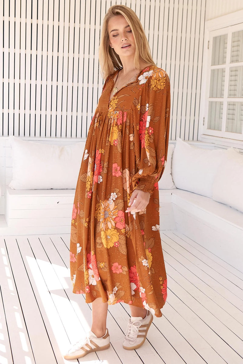 Tia Midi Dress Natalia Print